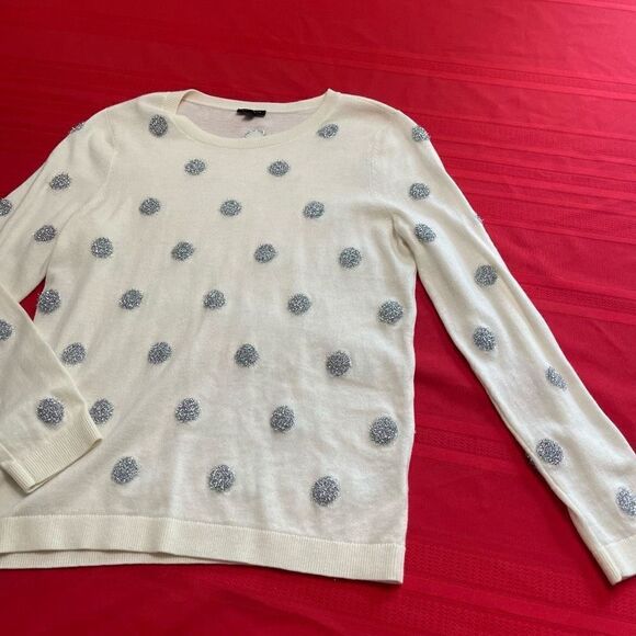 Talbots Polka Dot Lambswool Sweater Size Medium - Picture 11 of 11